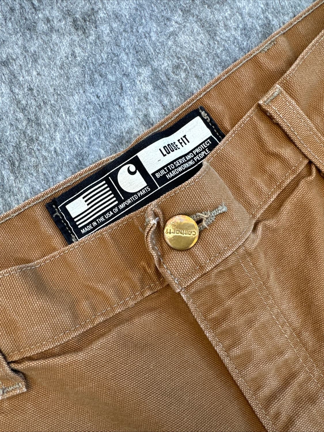 칼하트 B01 더블니 브라운 34X30 상품이미지7