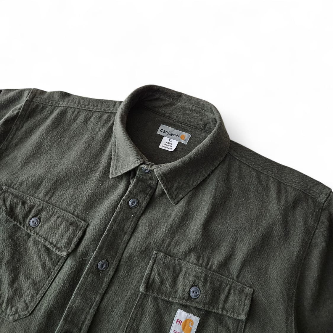 FR칼하트 기모 세미오버핏 긴팔셔츠 XL 상품이미지3