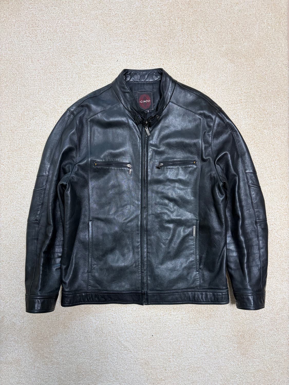 XL) 빈티지 램스킨 카페레이서 자켓 양가죽 자켓 상품이미지1