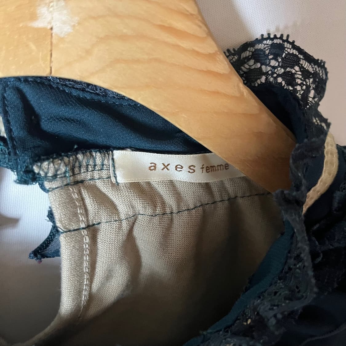 [AXES FEMME] 엑시즈팜 레이스 리본 롱슬리브 상품이미지5