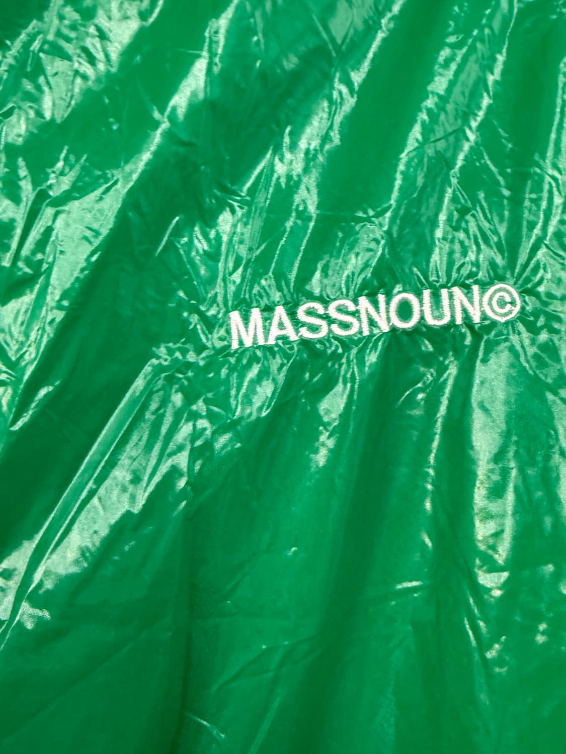 매스노운 MASSNOUN 초록색 바람막이 M 상품이미지2