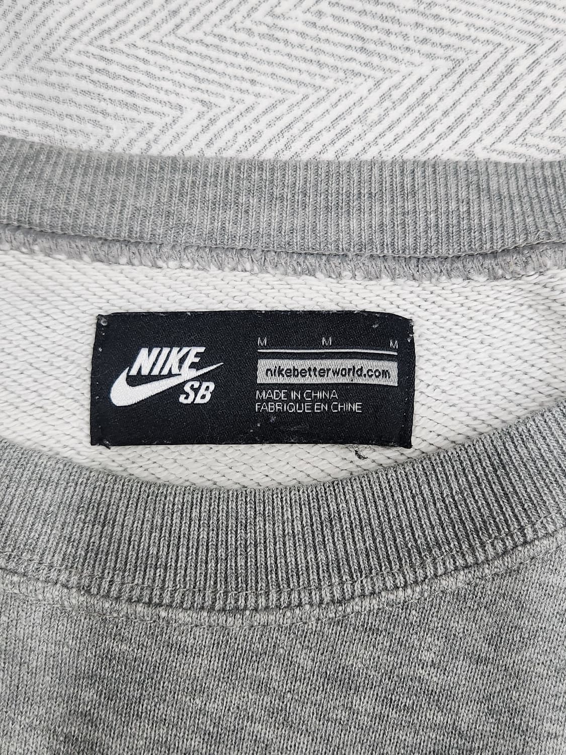 [M] 나이키 SB 맨투맨 회색 남성 M사이즈 상품이미지4