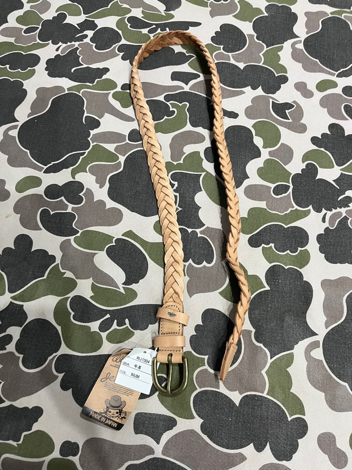 Wrangler 랭글러 소가죽 벨트 Made in JAPAN 새상품 상품이미지2