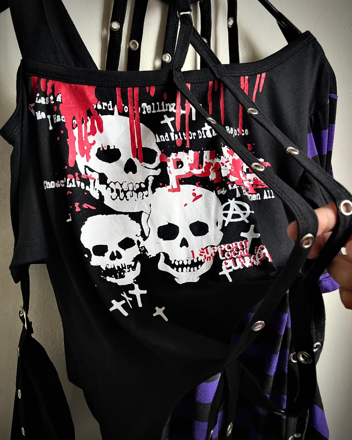 90-00s Aristooratic Bondage Strap Top 상품이미지5