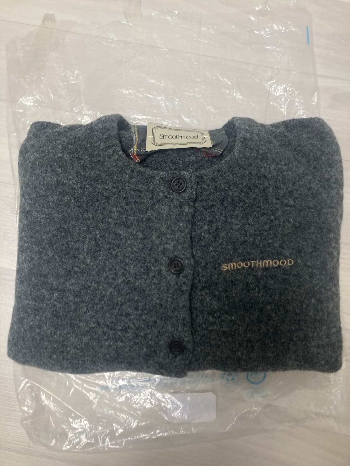 스무스무드 룬니트 가디건 다크그레이 상품이미지5