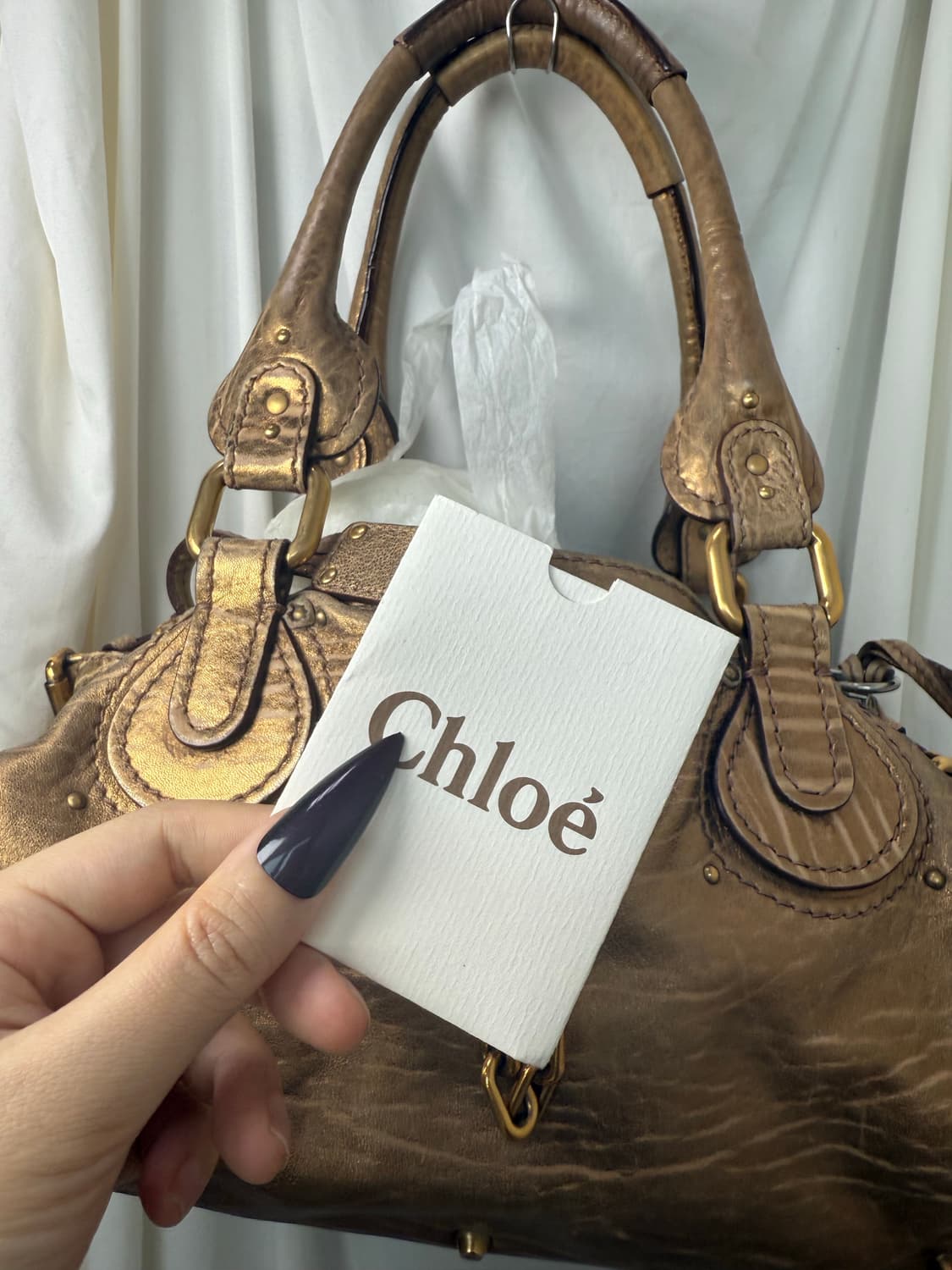 Gold Chloe paddington bag  상품이미지7