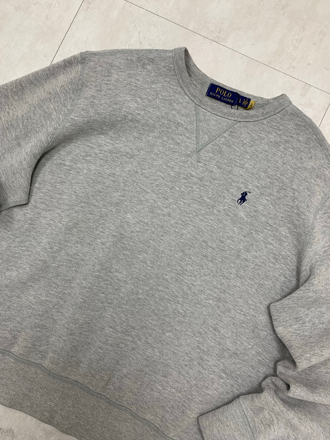 폴로 그레이 맨투맨 #614 상품이미지2