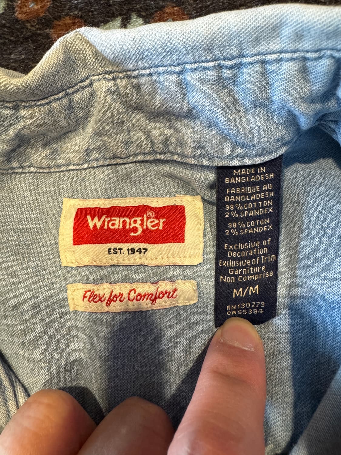 랭글러 데님셔츠 상품이미지3