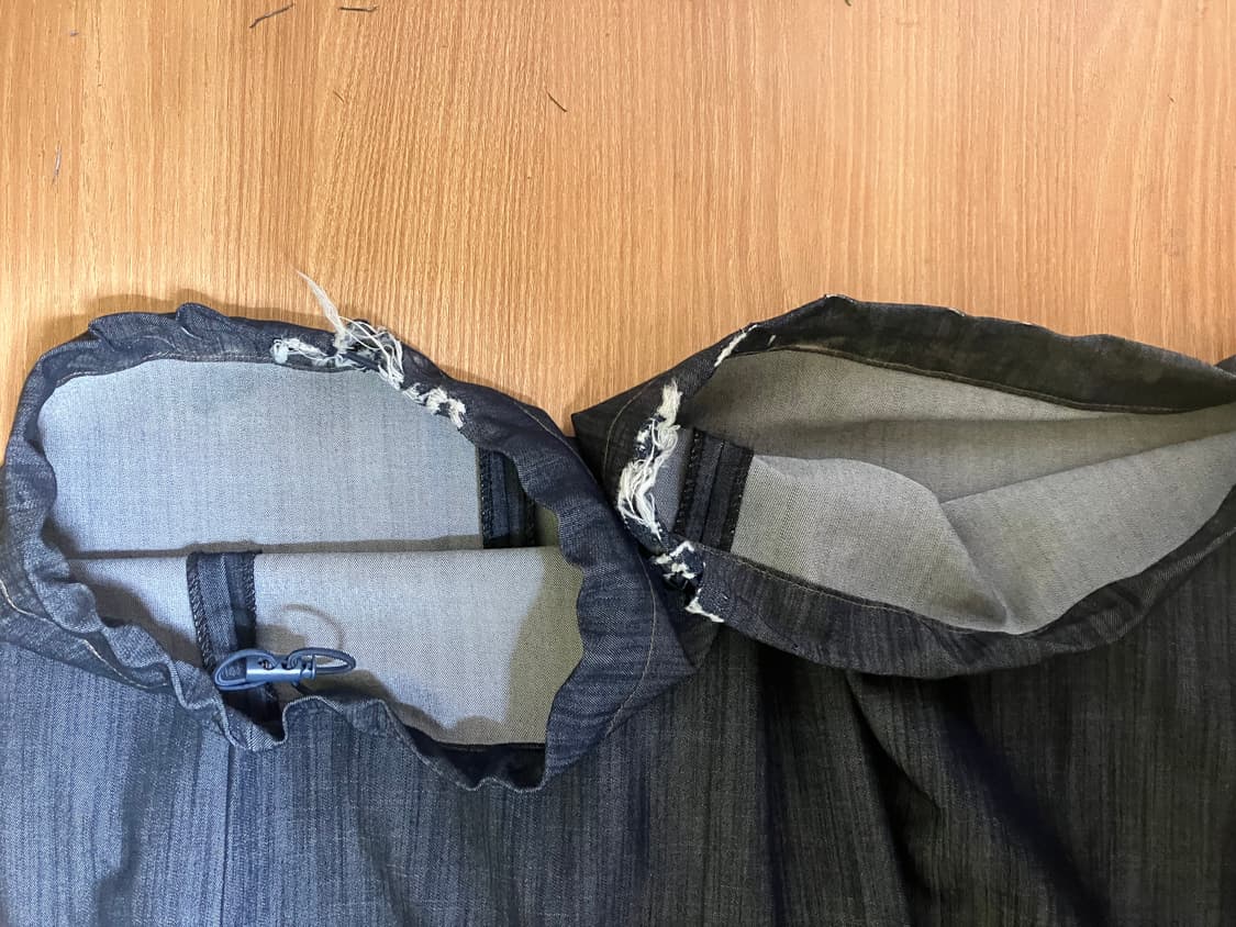 디앤에스알 벨티드 드레이프 슬랙스 인디고 S 상품이미지3