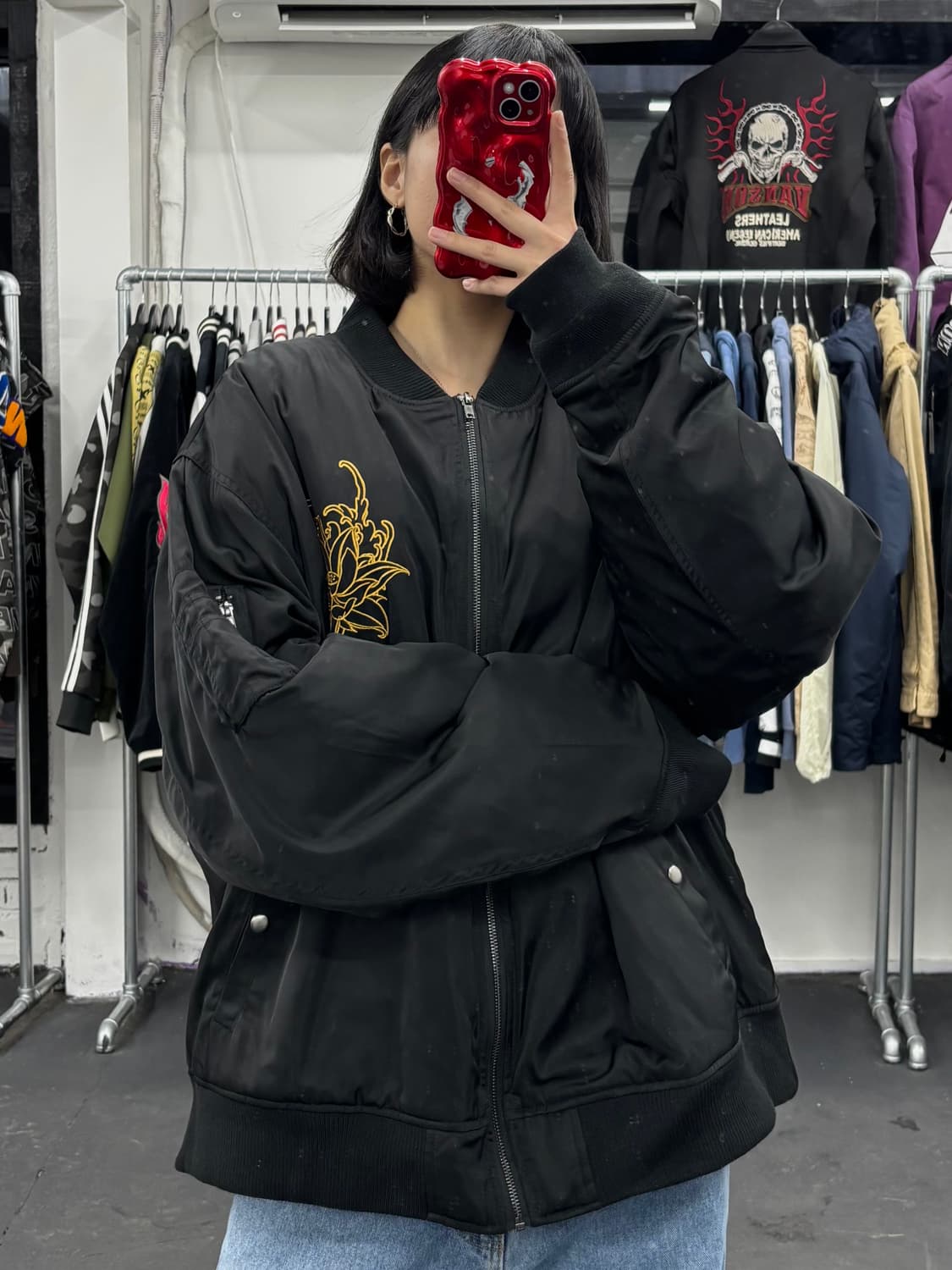 카라쿠리 타마시 오리엔탈 잉어 MA-1 상품이미지5