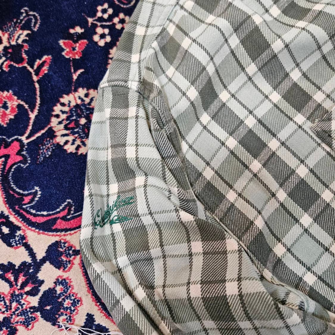 퀵실버 00's  빈티지 루즈핏 체크 셔츠  상품이미지3