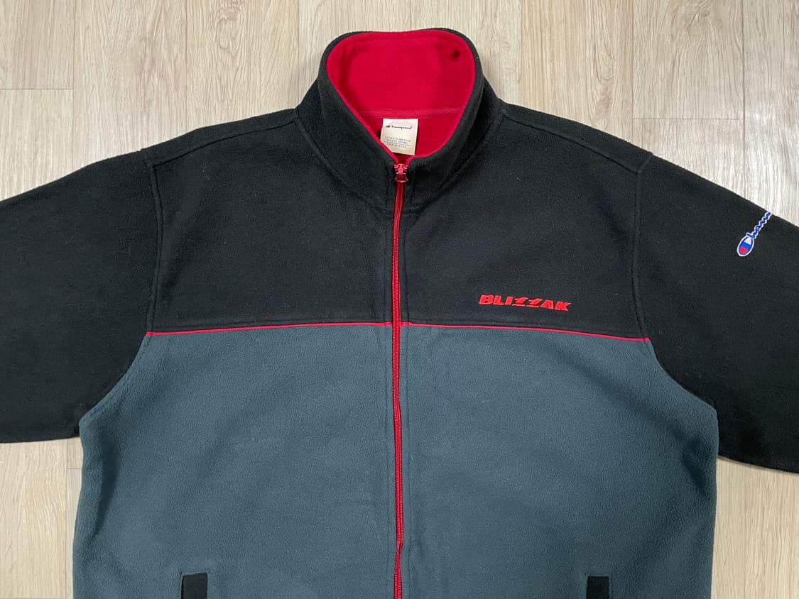 100~105) 90's 챔피온 재팬 레이싱팀 후리스 집업자켓(민트급) 상품이미지1