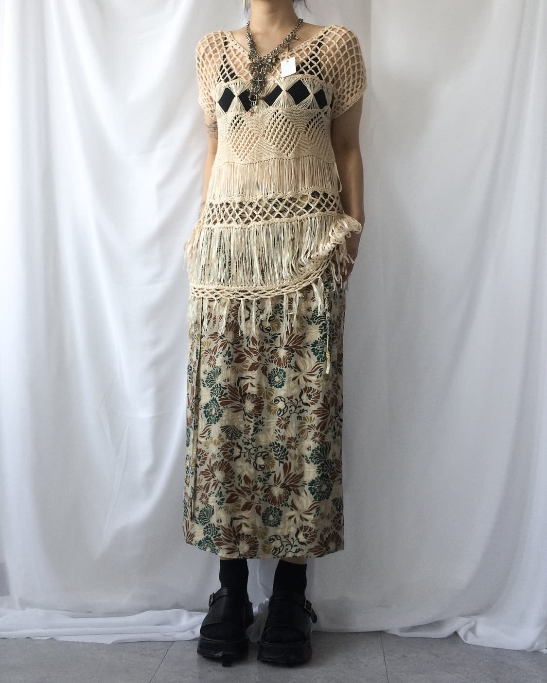 Fringe net top 상품이미지8
