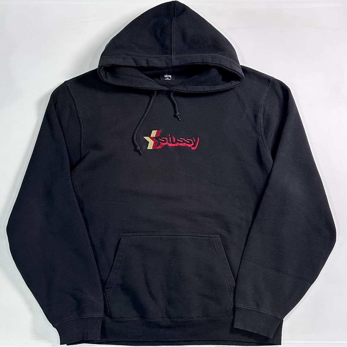 스투시 스타로고 블랙 오버사이즈 후드티  상품이미지1