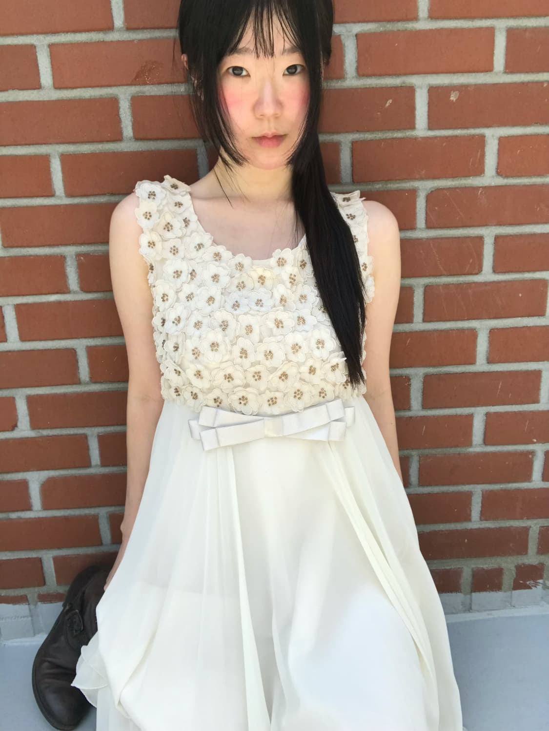 vintage flower pattern one-piece 상품이미지1