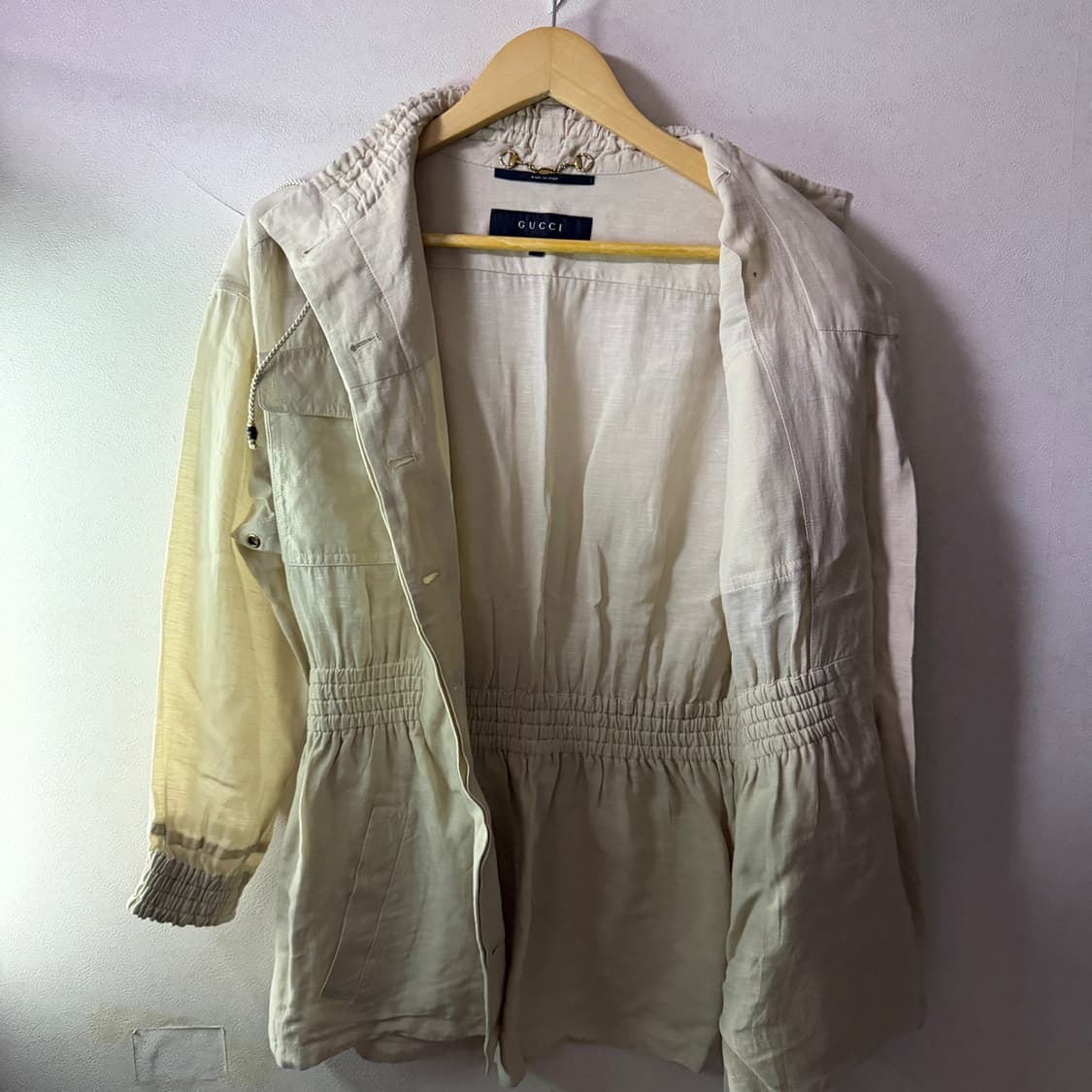 구찌 여성 마 소재 디테일 자켓 40 (여성 66정도) 상품이미지6