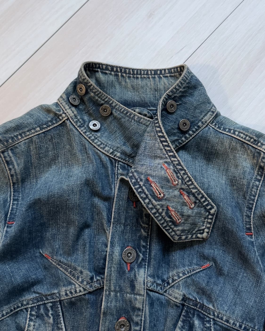 [Diesel] Lace-up Denim Jacket 상품이미지3