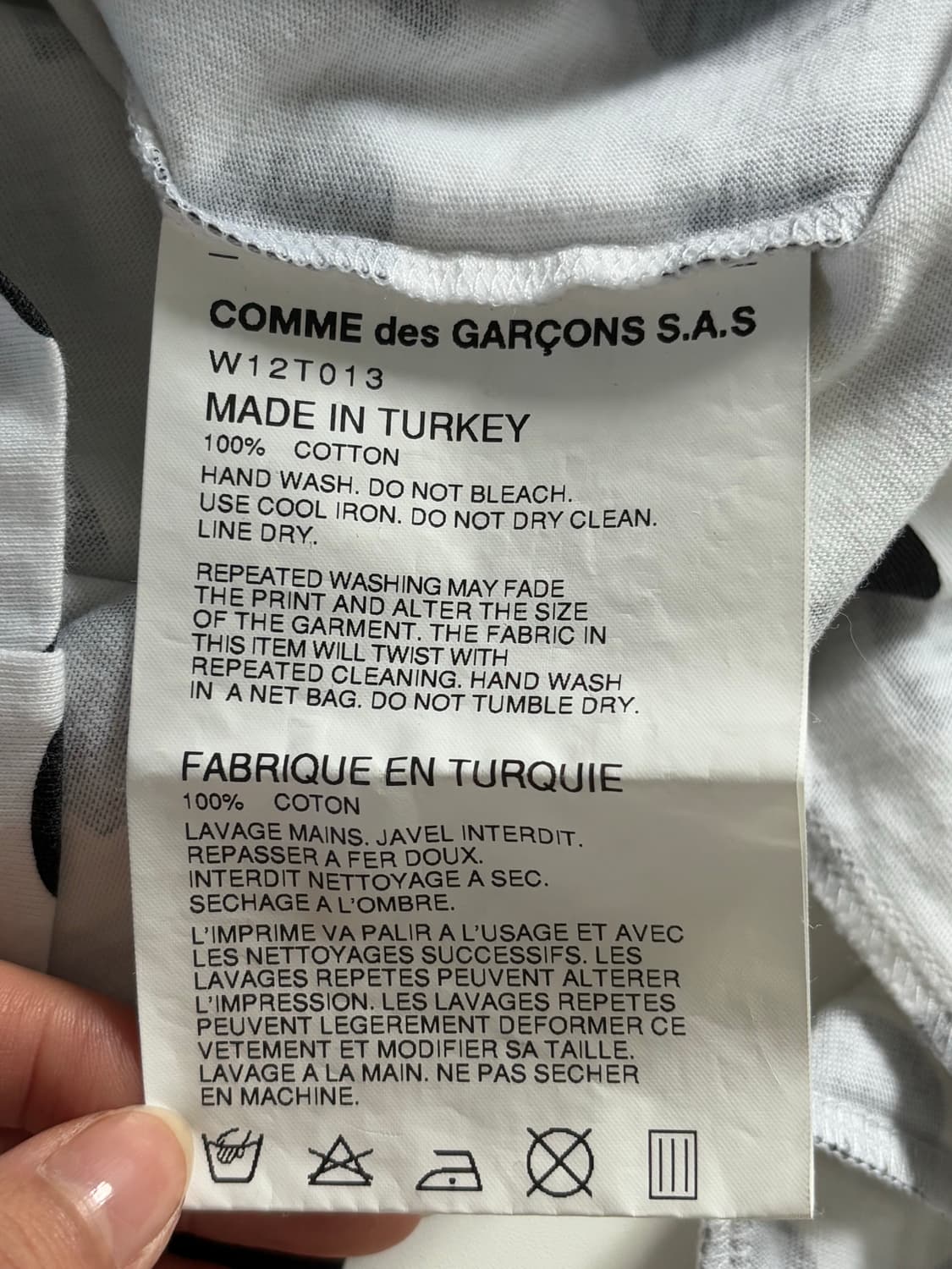 Comme des Garcons 꼼데가르송 도트 프린트 롱슬리브 상품이미지9