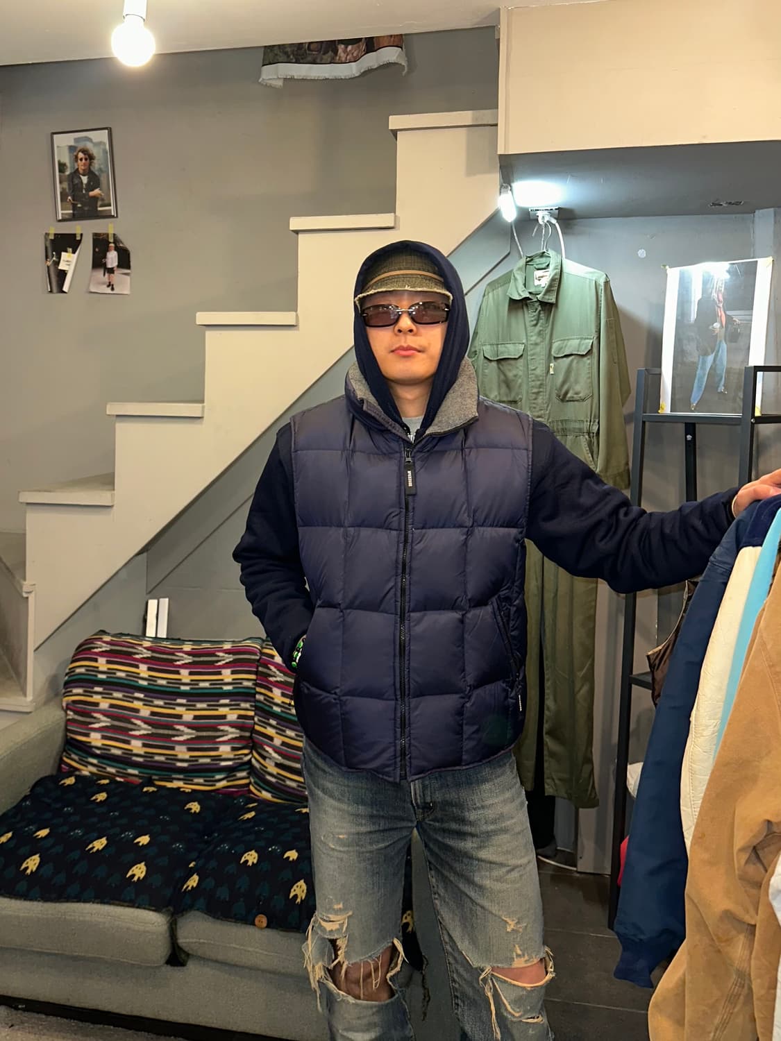 90‘s Mcgregor quilted line padded vest 상품이미지2