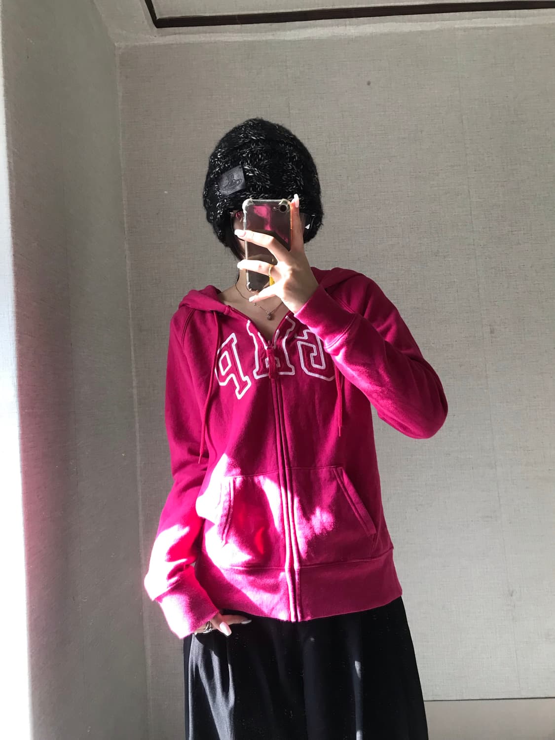 갭 핑크 후드집업 상품이미지4