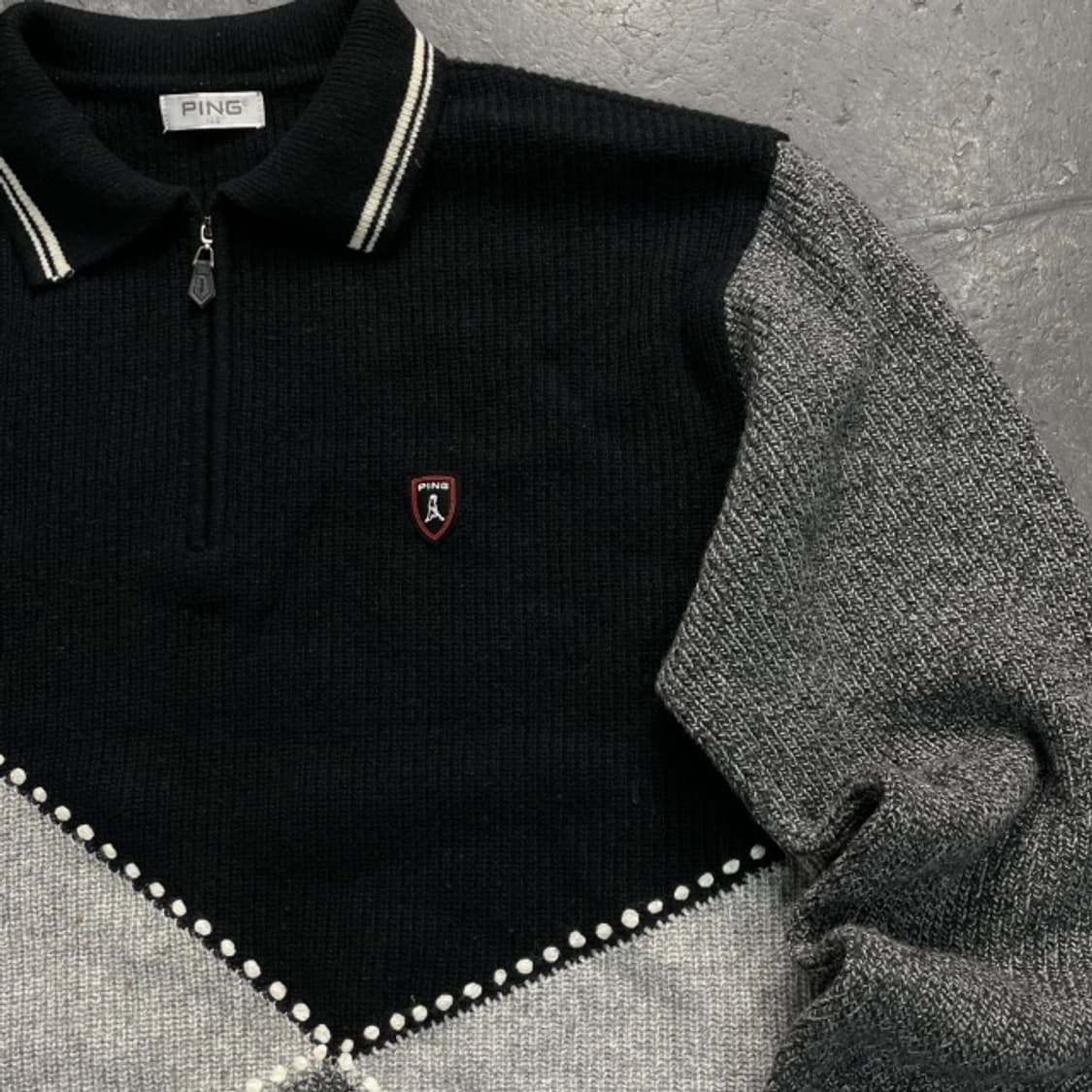 105 핑 반집업 니트  상품이미지2