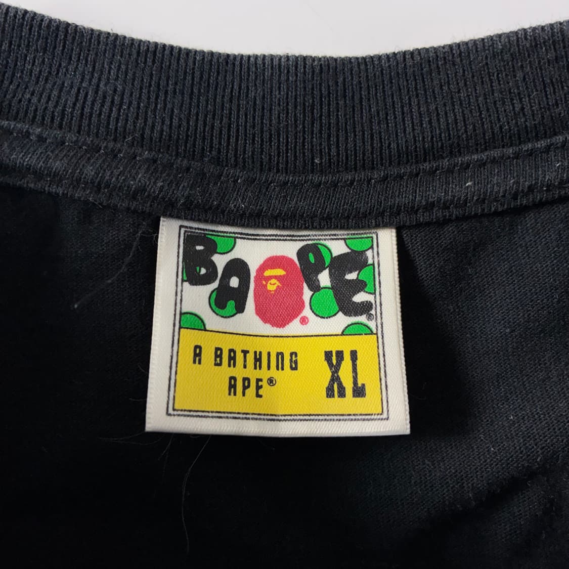 Bape  베이프 카모 컬리지 블랙 반팔티셔츠  상품이미지4