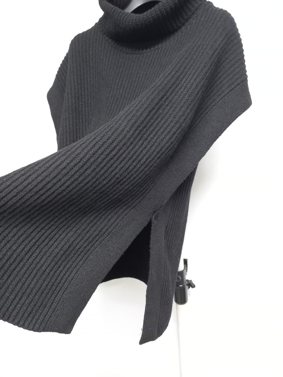 어텐션 춘추동 하이넥 모 골지 루즈박시핏 베스트 F 33-77 상품이미지6