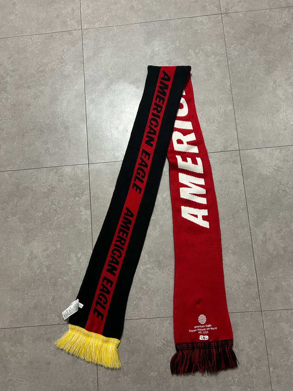 아메리칸이글 USA 로고스펠아웃 빈티지 머플러  상품이미지2