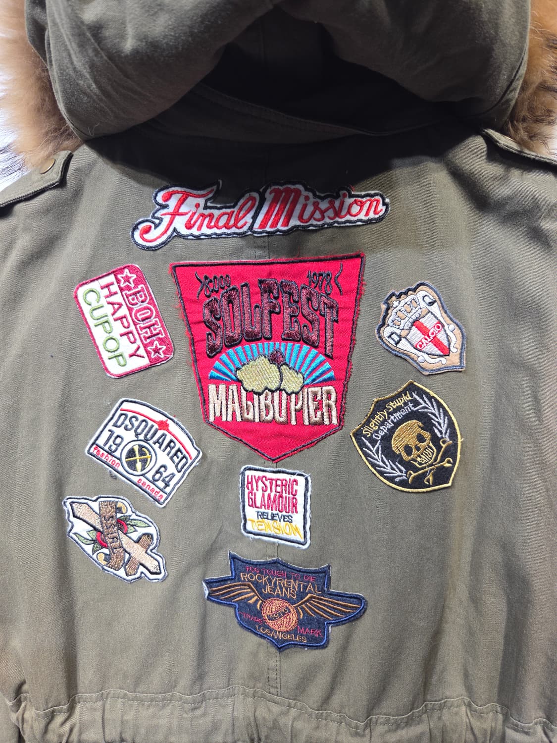 JS. NEWYORK 빈티지 패치워크 밀리터리 야상 상품이미지8