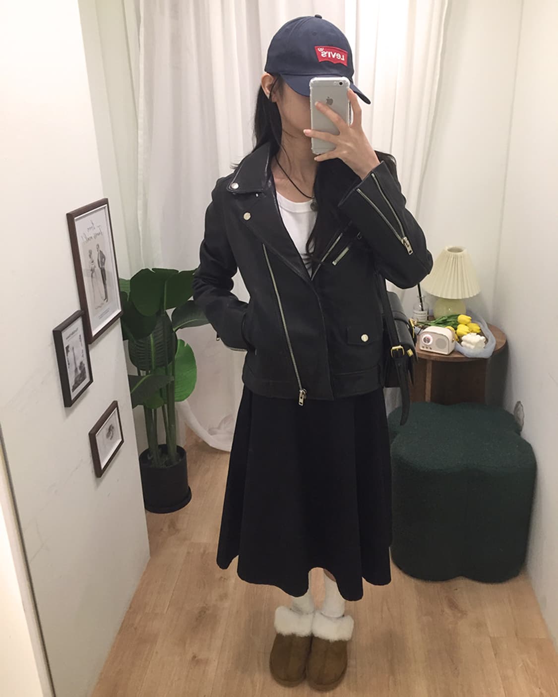 여성 룩캐스트 라이더 가죽자켓 95 상품이미지2