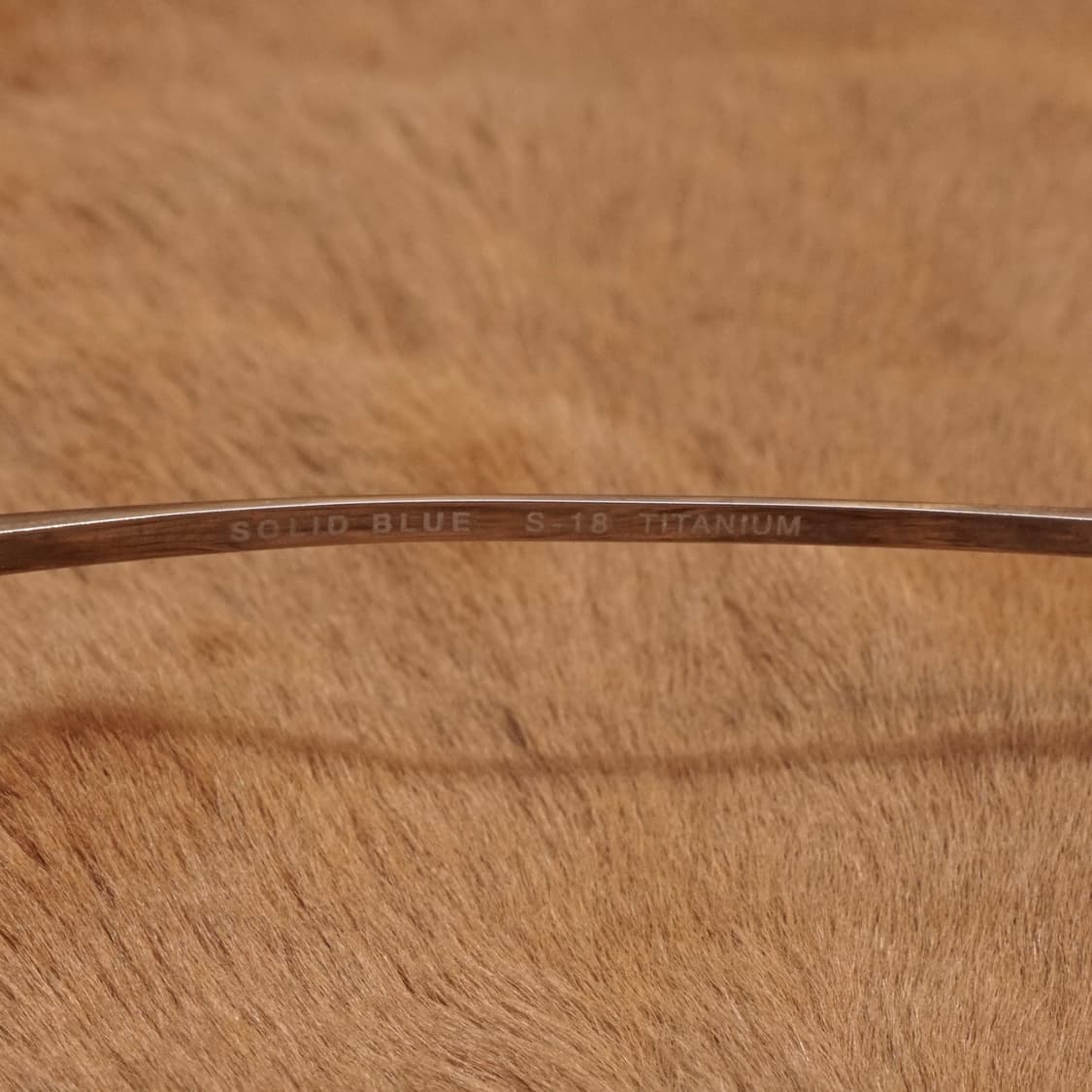 솔리드 블루 Japan 티타늄 안경 상품이미지7