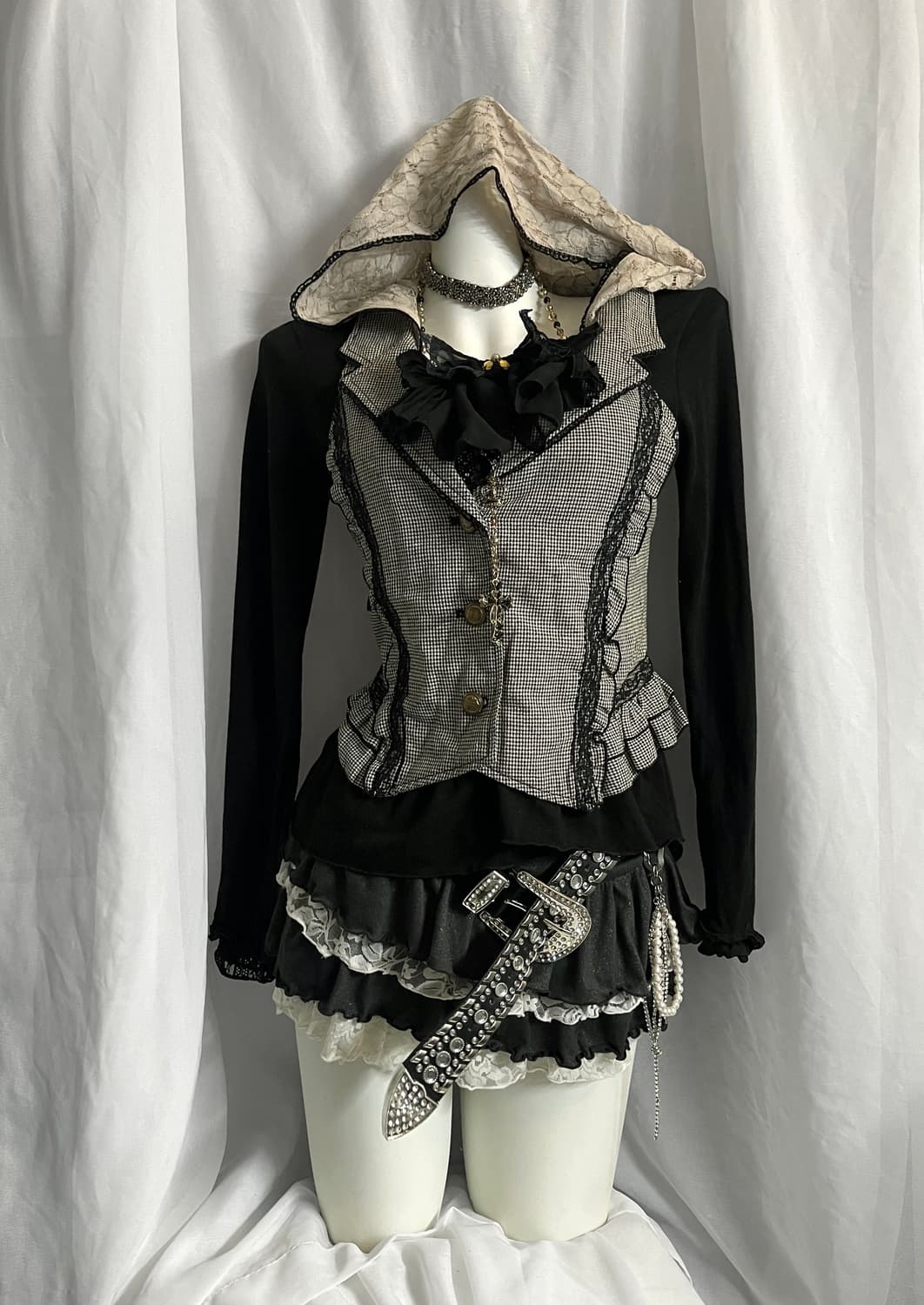 Axes femme vest 엑시즈팜 후드 베스트 공겜여주 상품이미지3