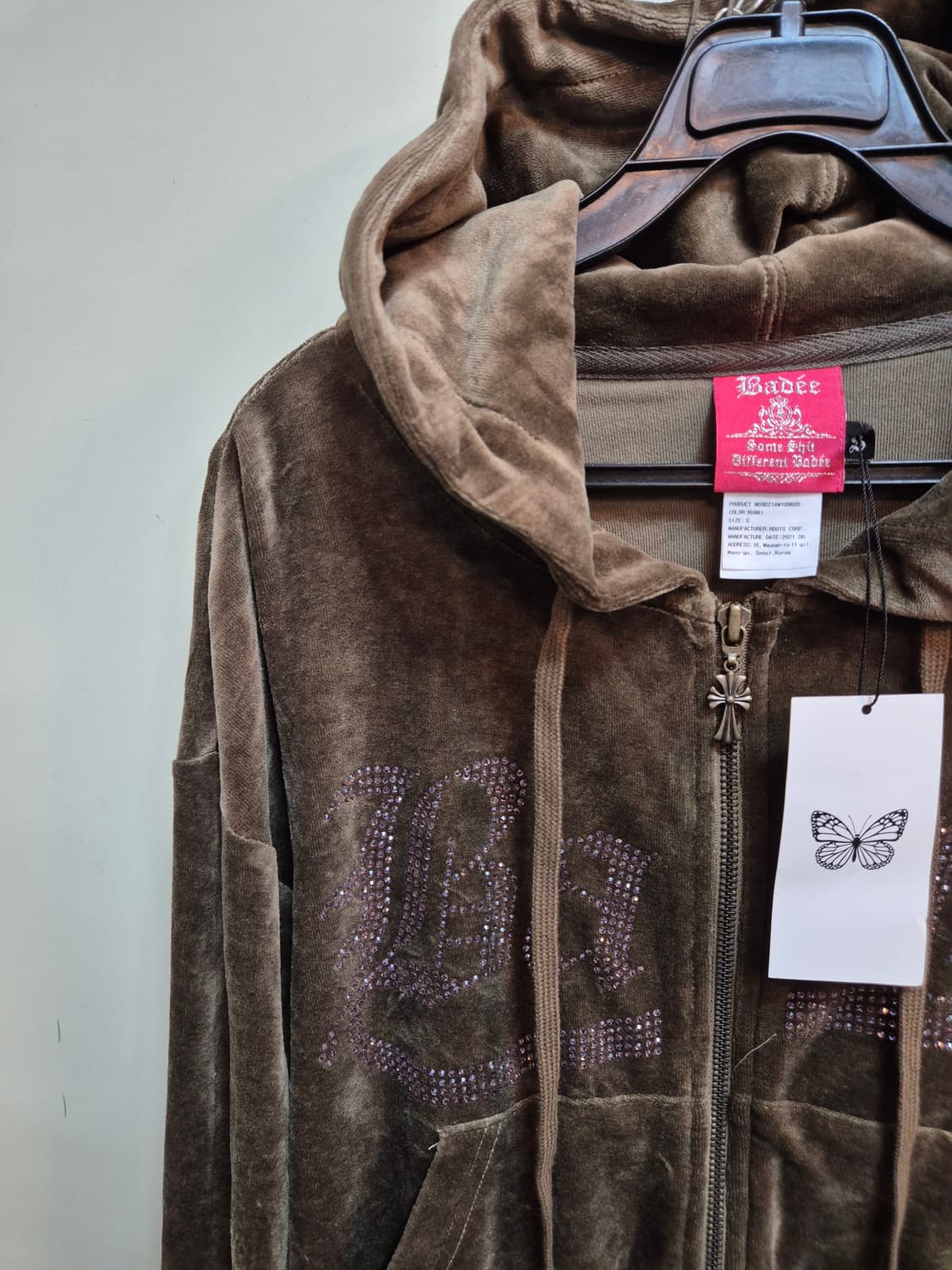 배디 벨벳 후드(새상품) 상품이미지3