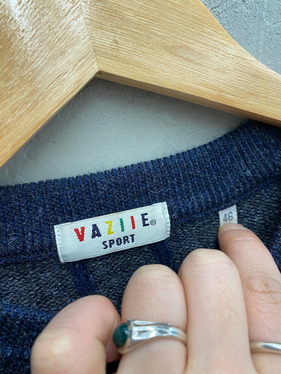 [46] 90s VAZIIE SPORT 빈티지 울 니트 상품이미지6