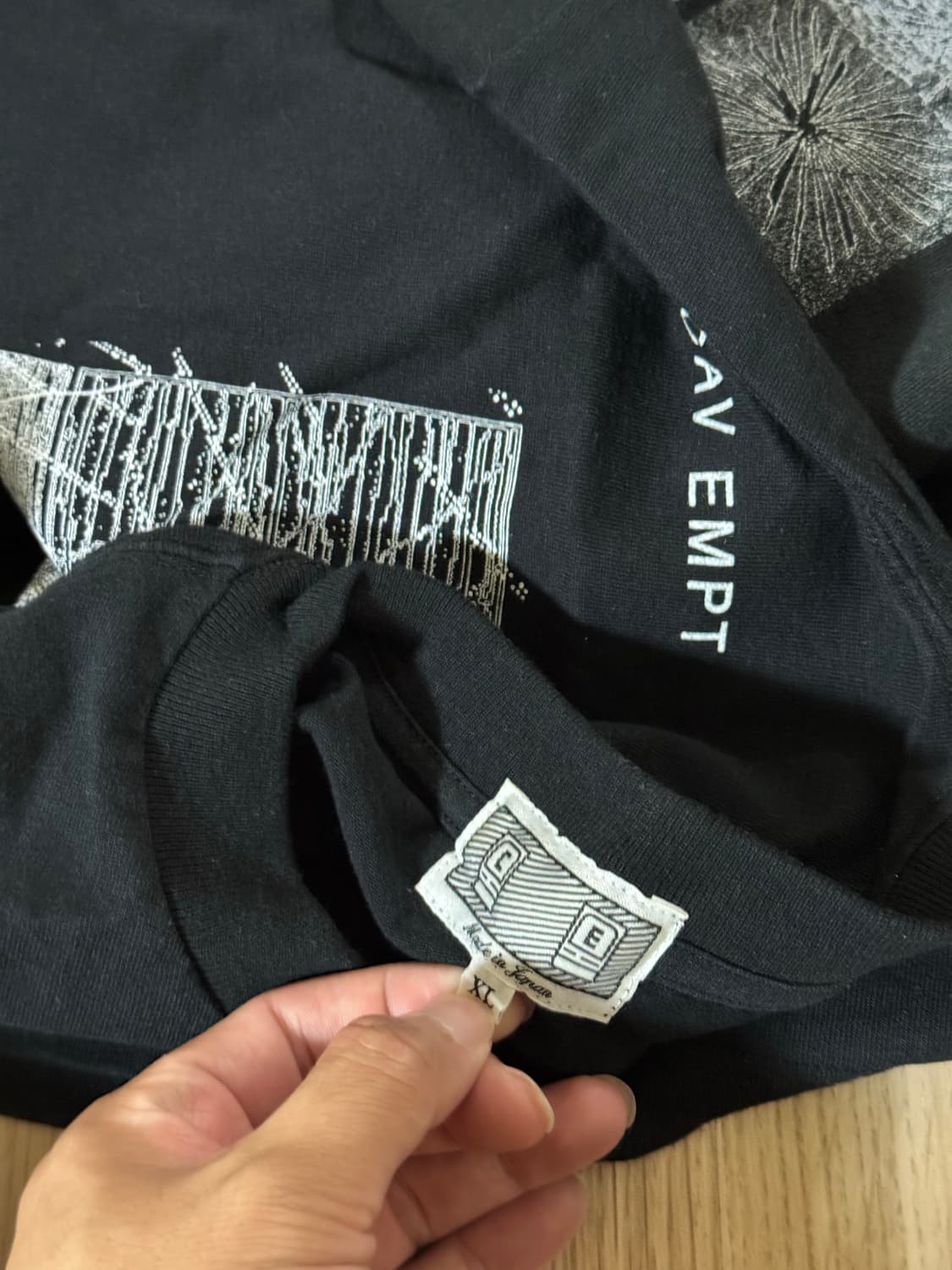 카브엠트 FK 컨티뉴이티스트립 티셔츠 블랙 - 23SS XL 상품이미지5