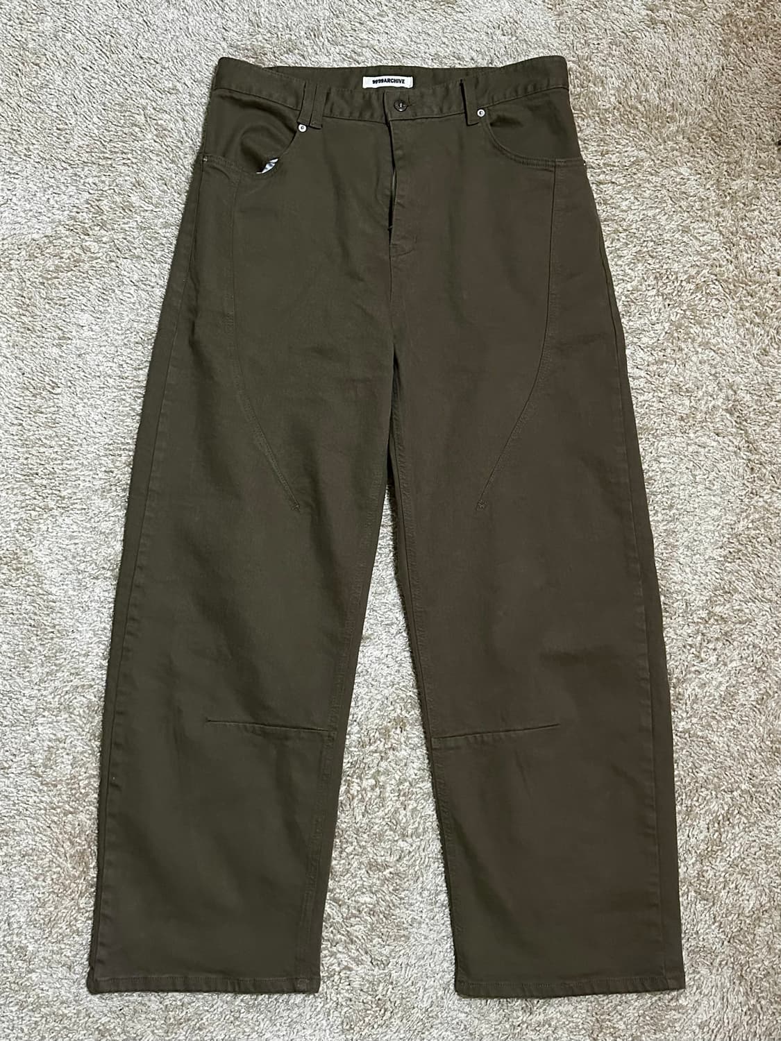 9999아카이브 커브드 코튼 팬츠 상품이미지2