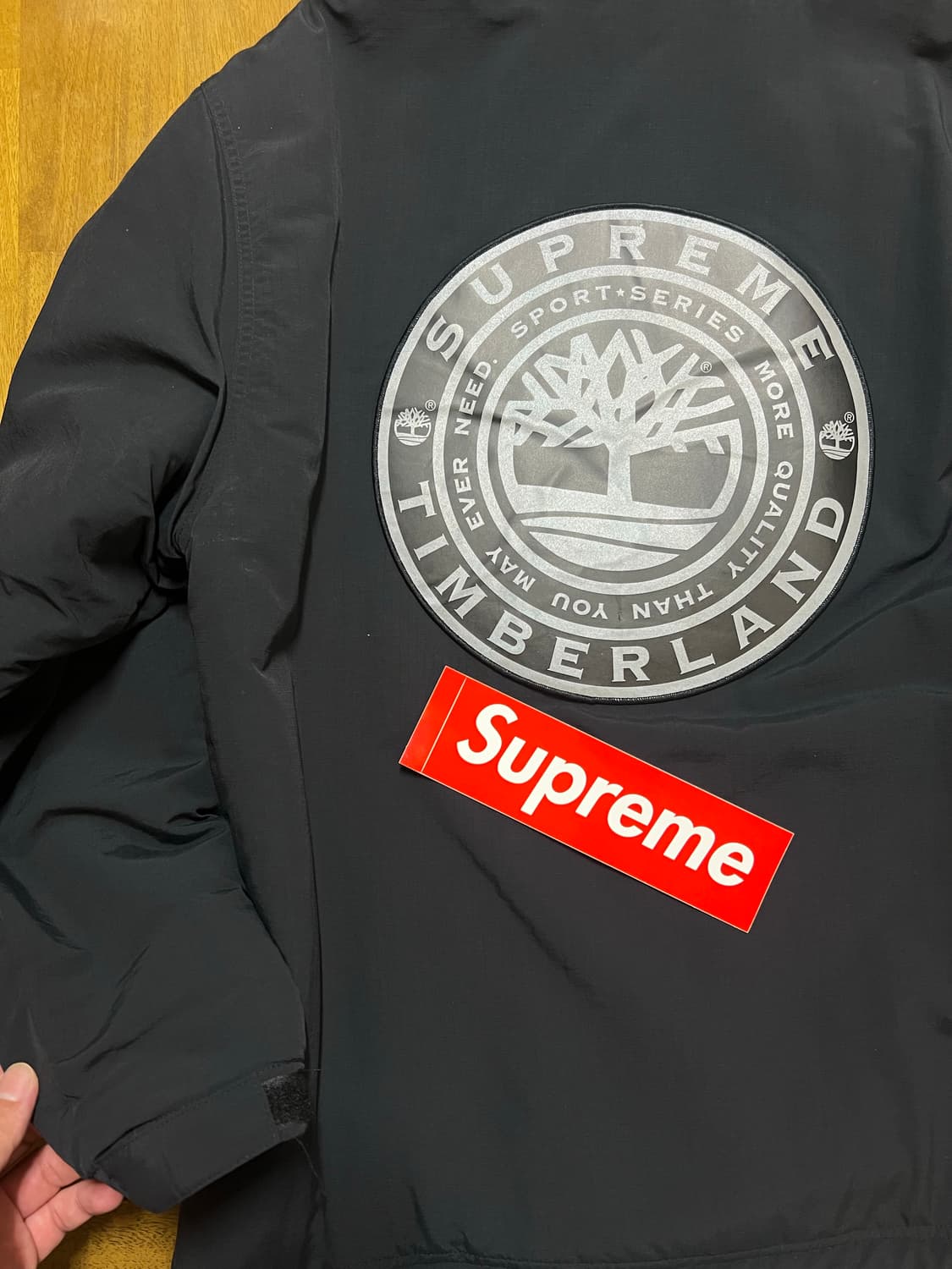슈프림X팀버랜드 테크웨어자켓 블랙 상품이미지3