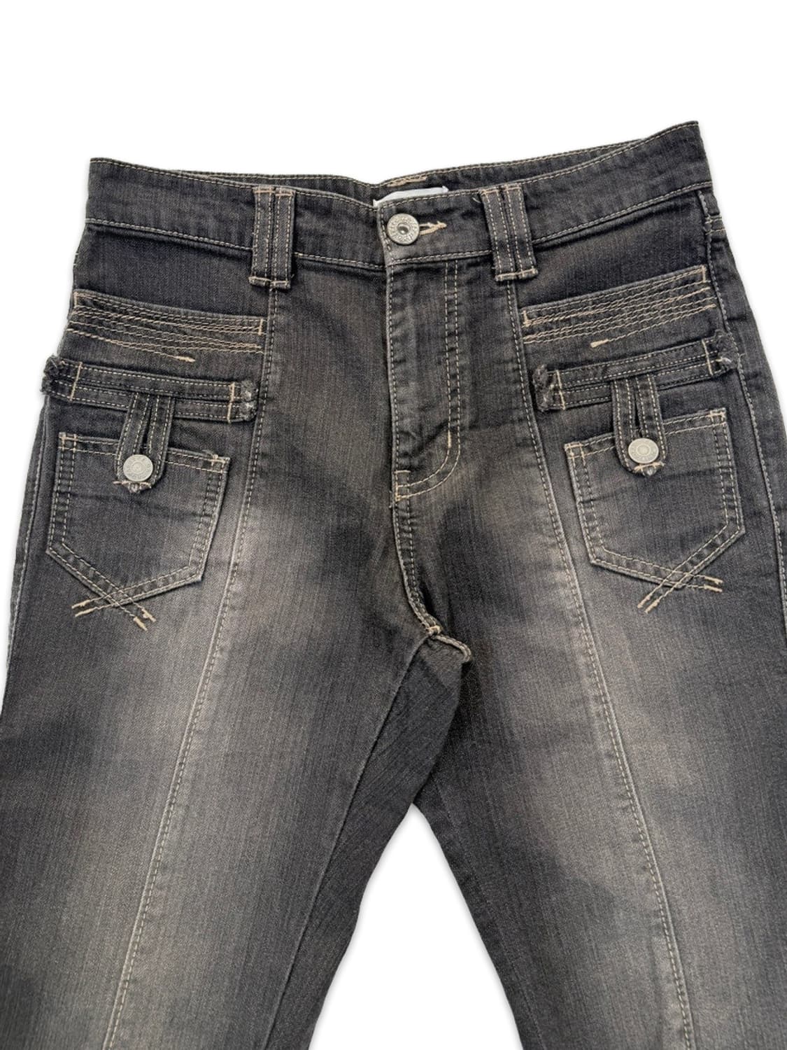 빈티지 블랙 y2k 디테일 카프리 팬츠 상품이미지3