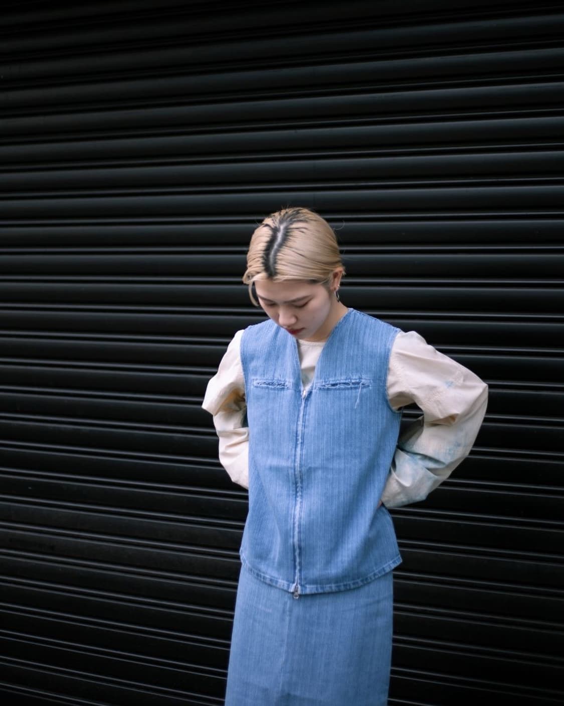 가브리엘라 콜 가먼츠 No.173 데님 집업 베스트 상품이미지6