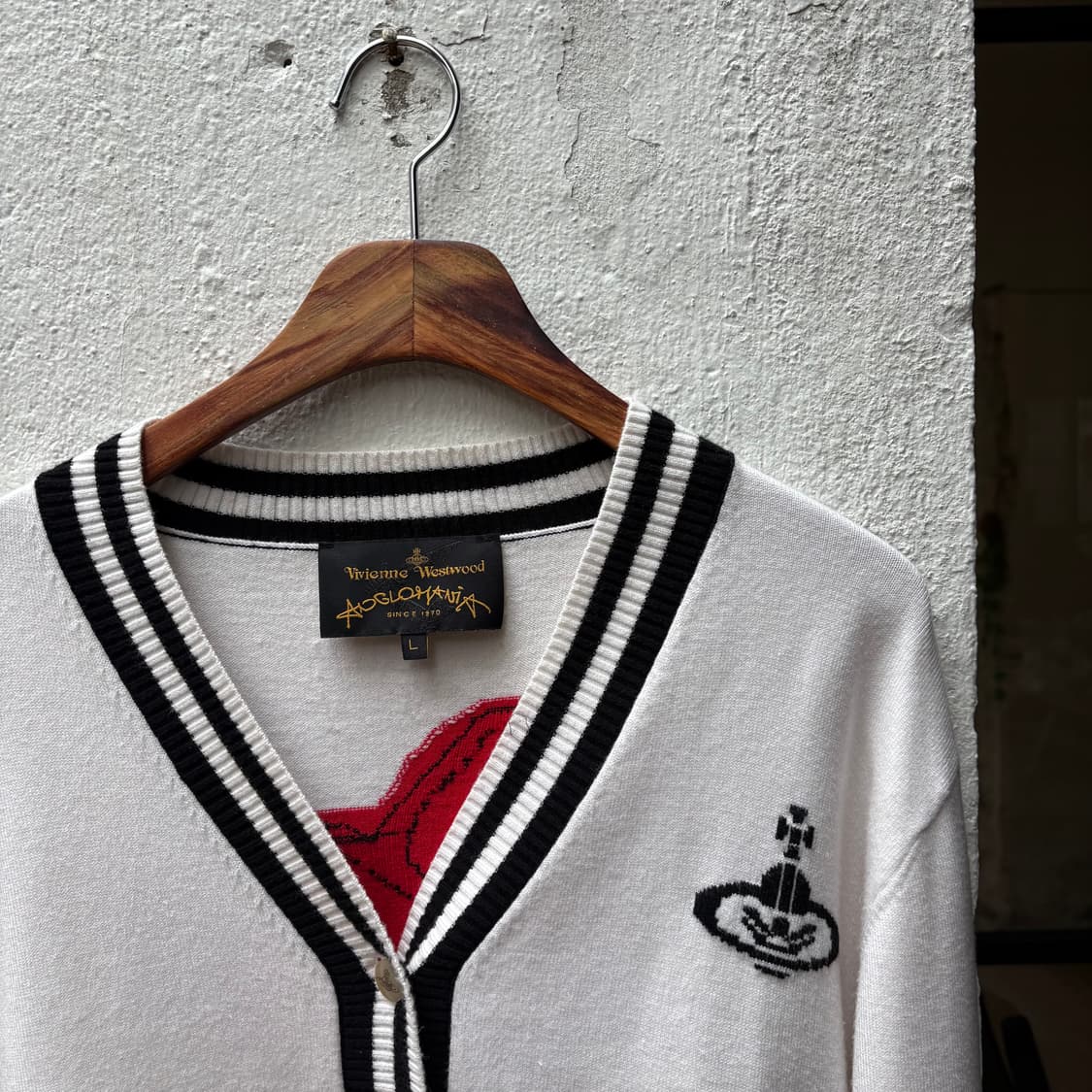 비비안웨스트우드 실크 블랜드 멀티 패치 가디건 상품이미지5