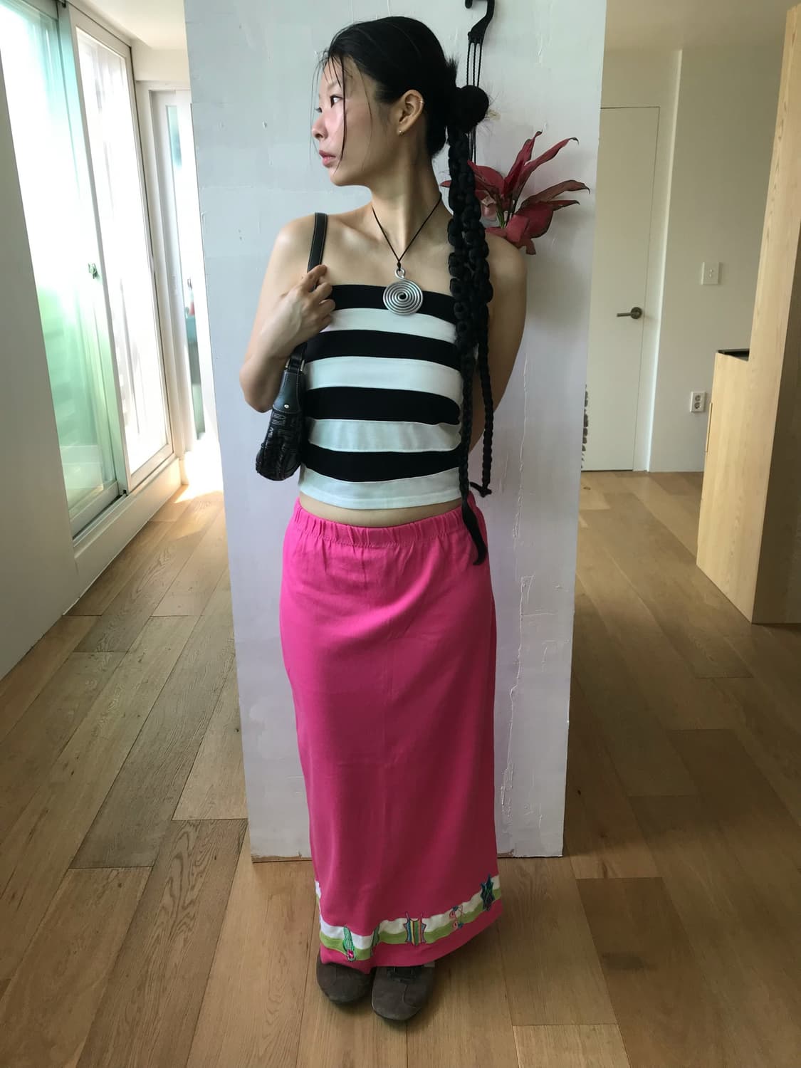 vintage stripe pattern top 상품이미지4