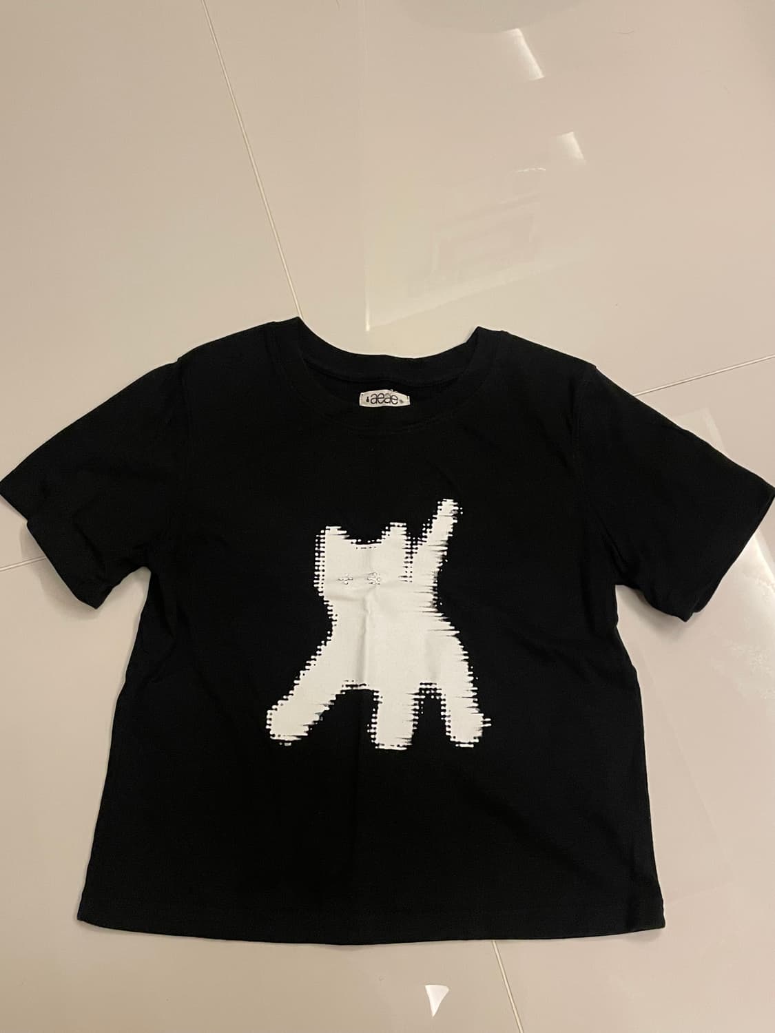 Aeae FLASHED CATS EYE CROP T-SHIRTS  상품이미지1