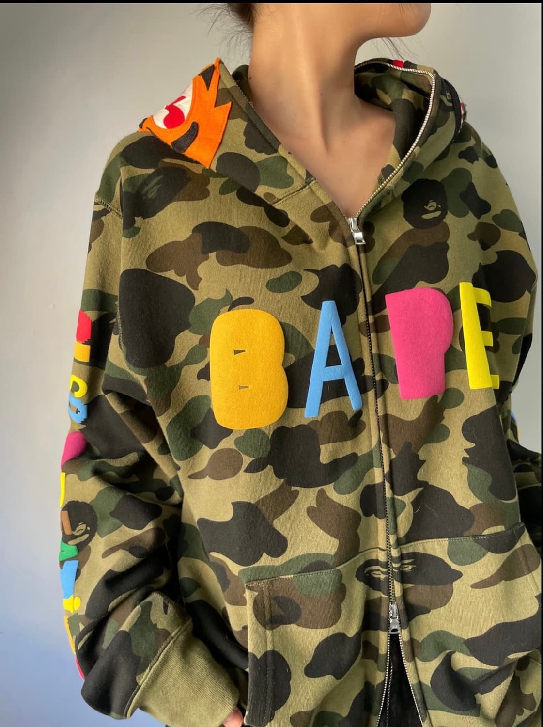 베이프x레디메이드 한정판 콜라보 집업 XL 상품이미지1