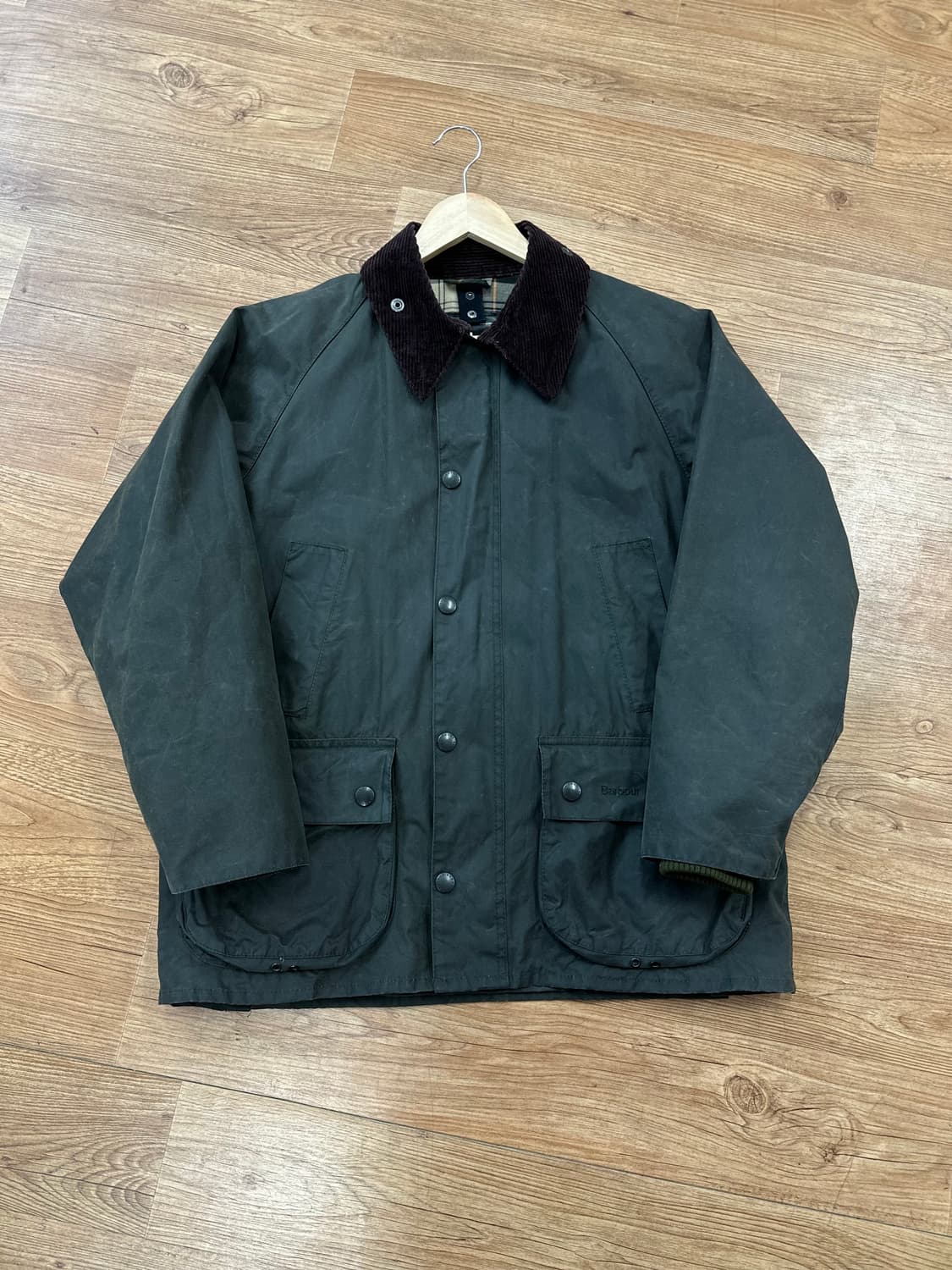 (97)바버 비데일 왁스자켓 세이지 그린 상품이미지1