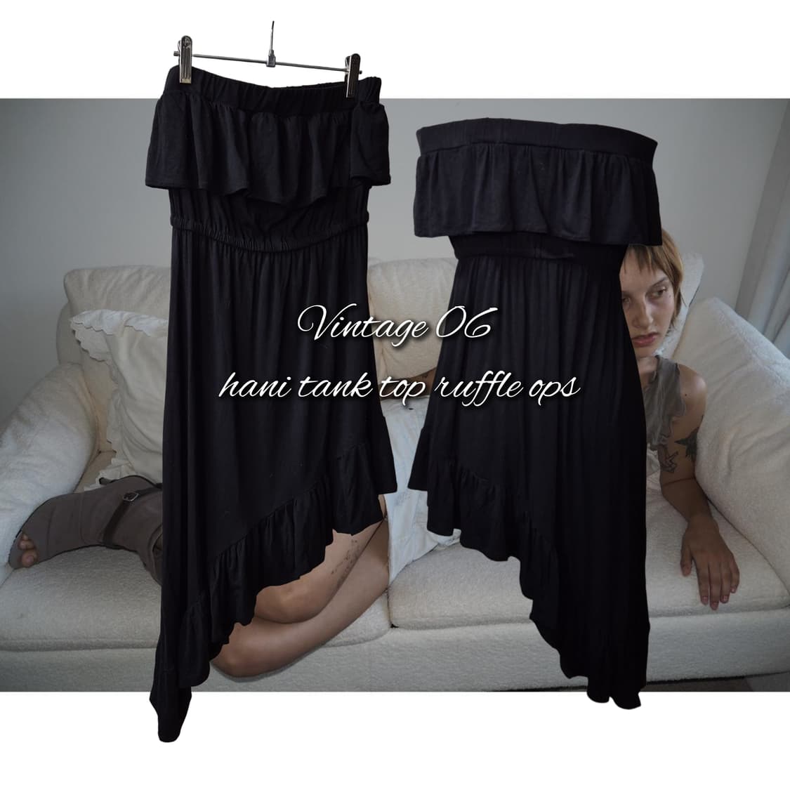 Vintage 06 hani tank top ruffle ops 상품이미지1