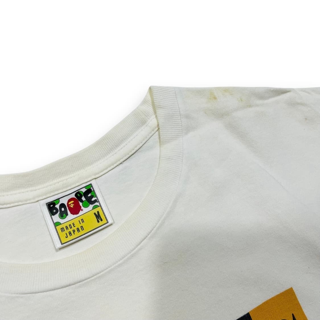 베이프 제너럴 사루 베이팅 화이트 반팔 티셔츠 상품이미지4