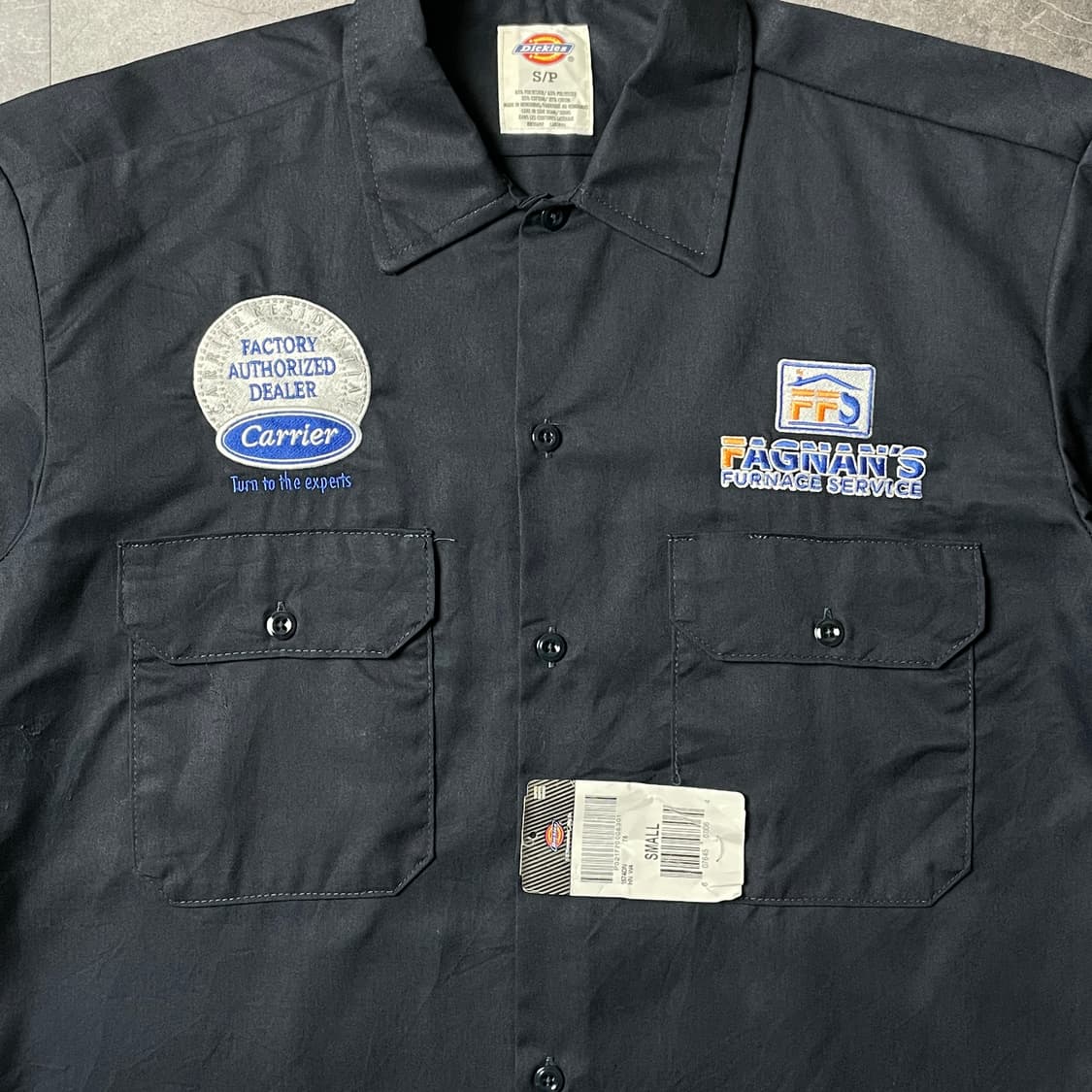 DICKIES 디키즈 데드스탁 네이비 패치 반팔 워크셔츠 A00978 상품이미지3