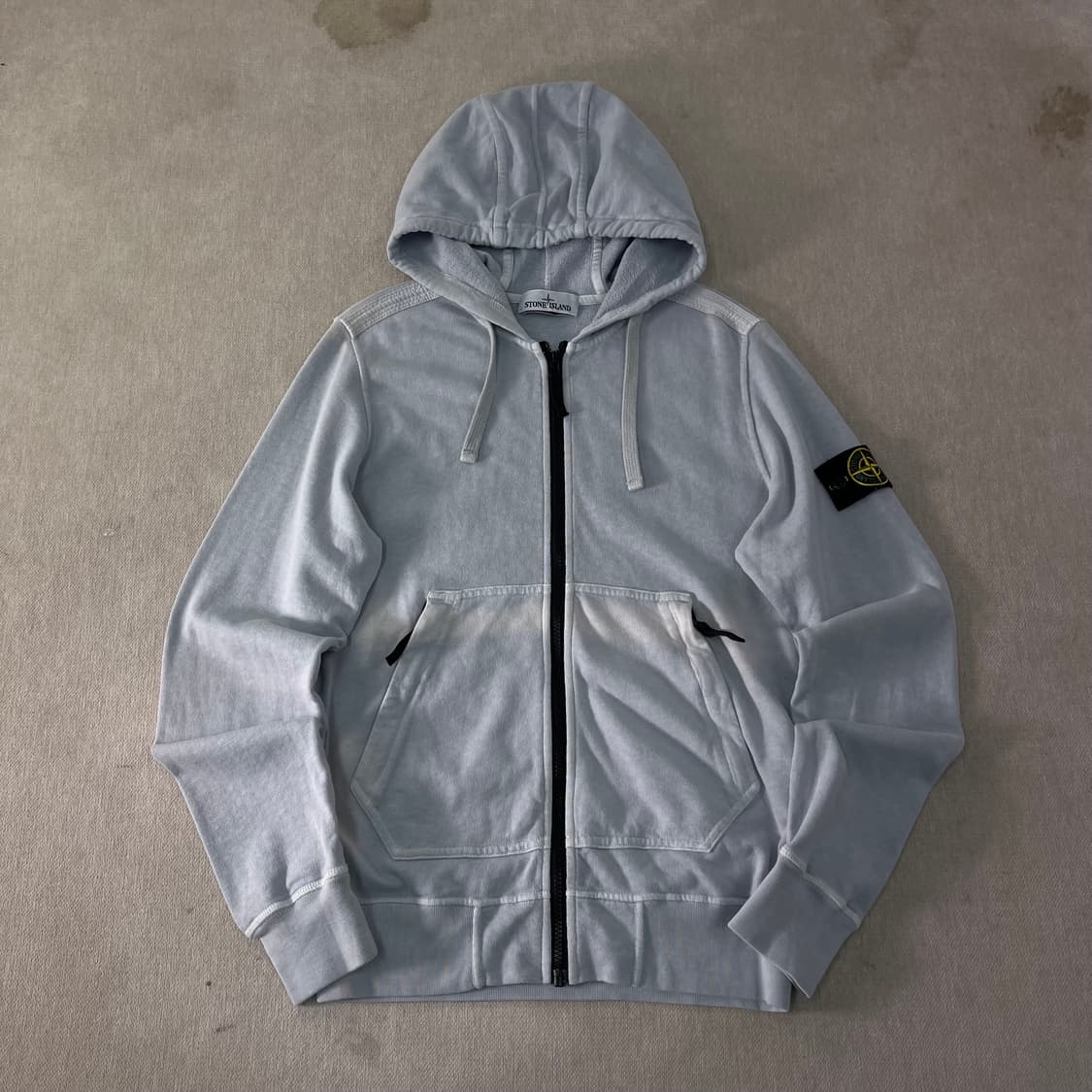 95 스톤아일랜드 22SS 그레이 블루 후드집업 상품이미지1
