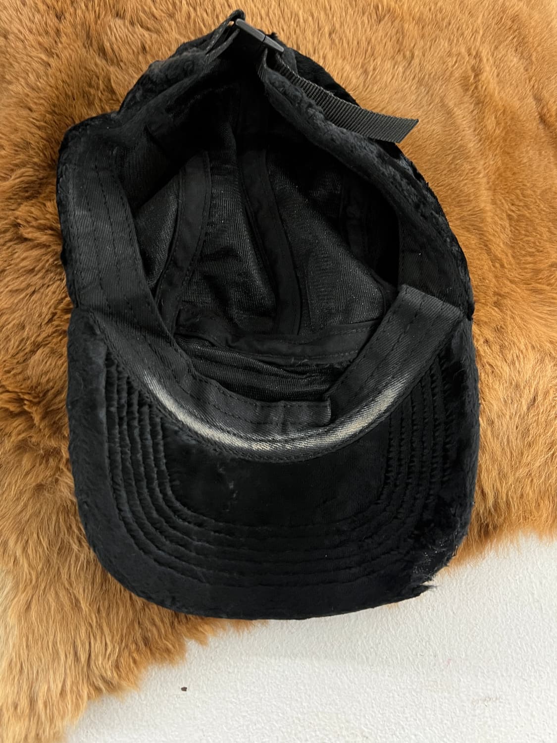 슈프림 벨벳 캠프캡 상품이미지5