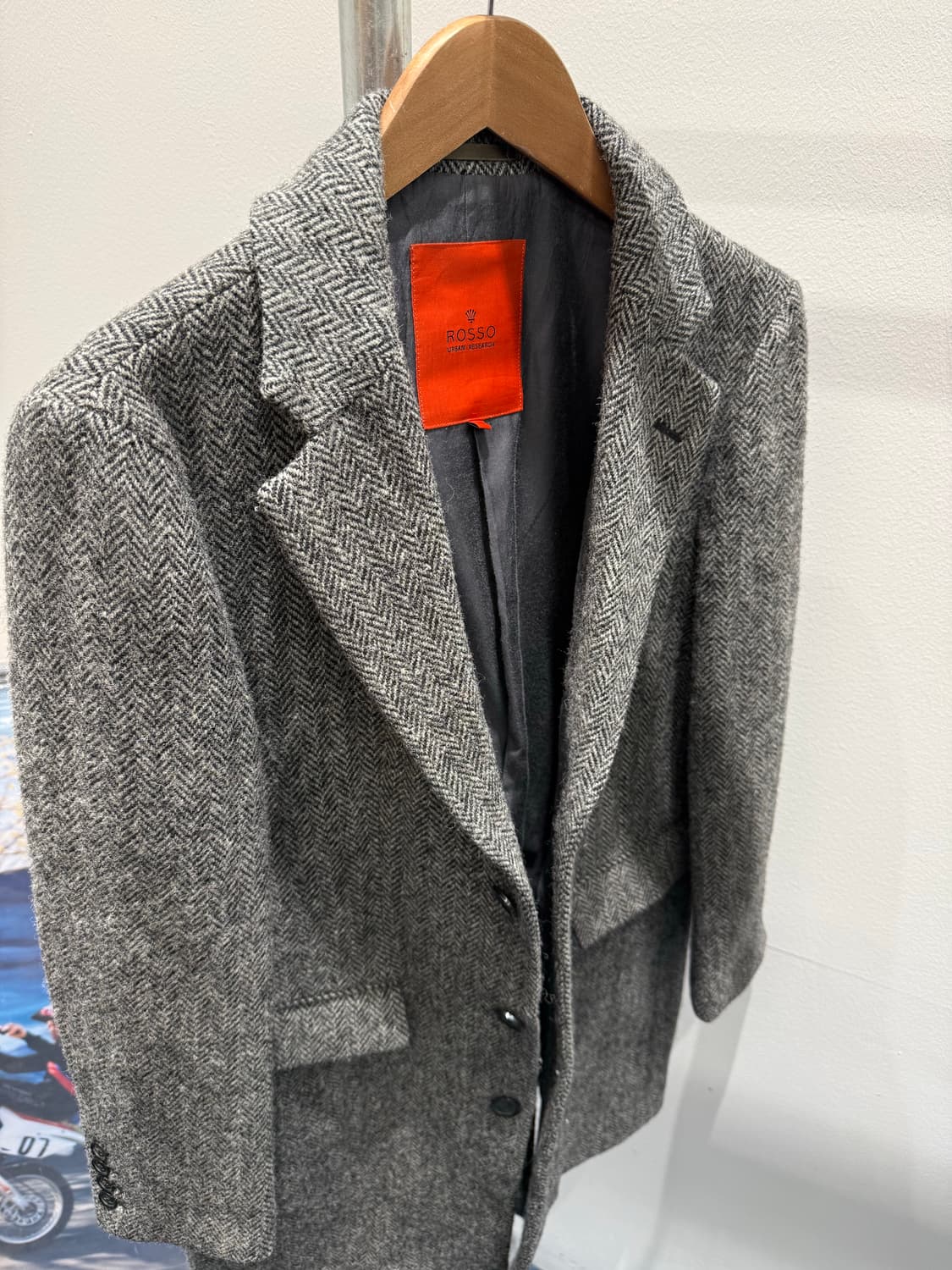 해리스트위드 x 어반리서치 헤링본 코트 상품이미지1